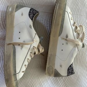 Golden Goose Superstar Sneaker in White, Ice and Grey *worn once*